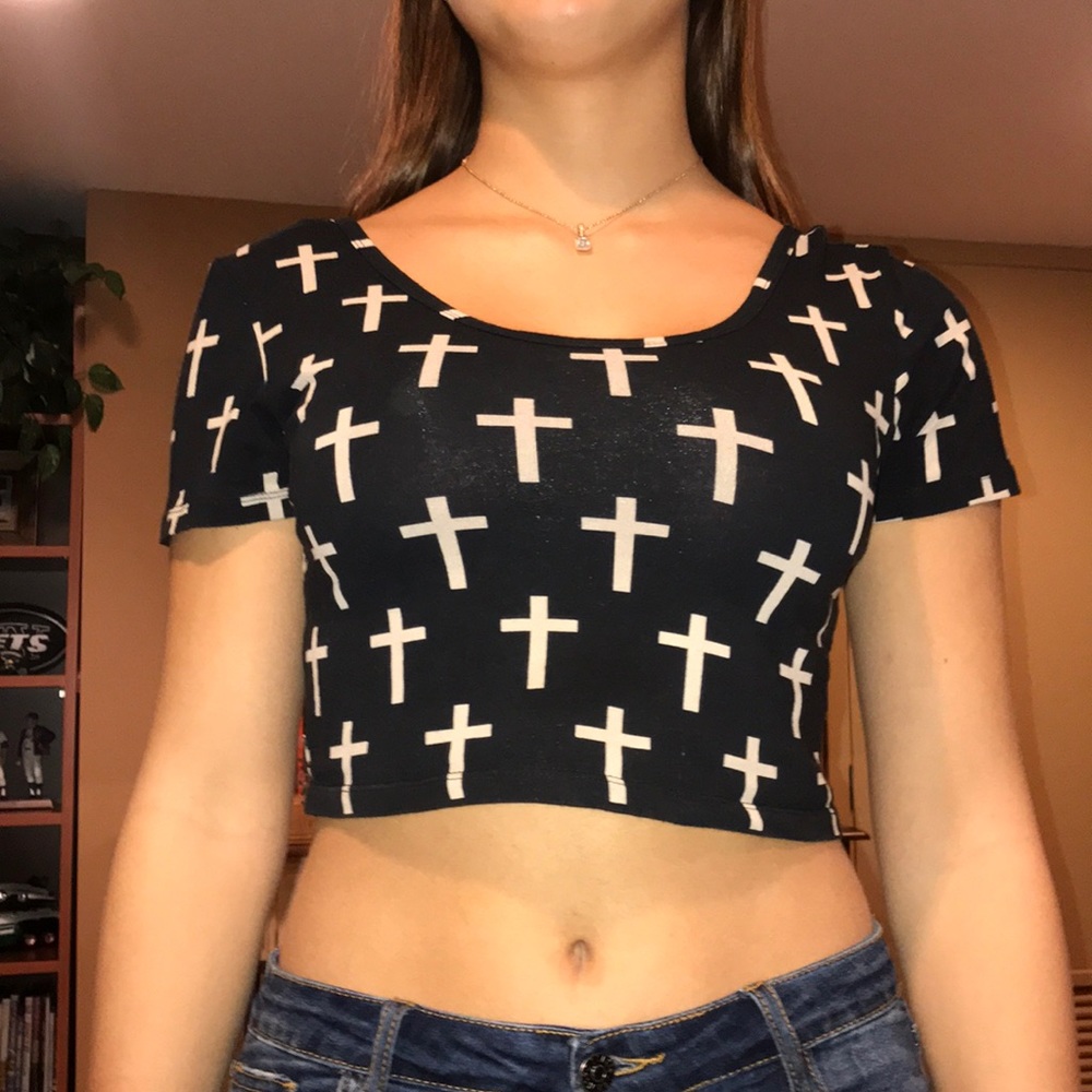 cross crop top